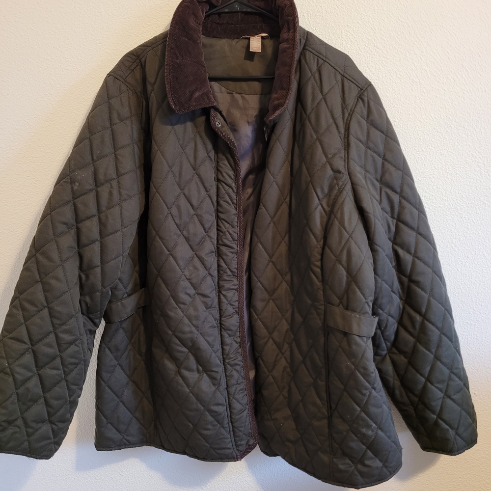 White Stag Quilted Jacket - Olive Green #363